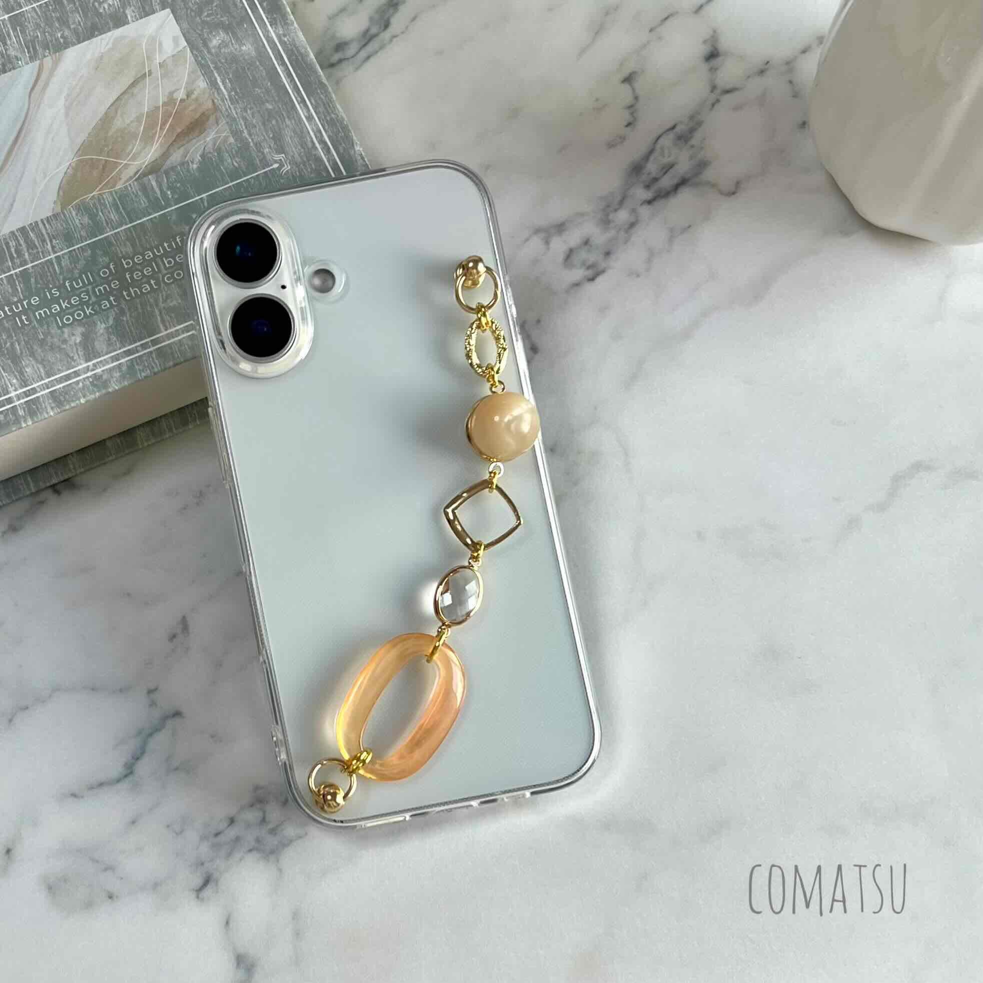 ふんわりColor ハンドホルダースマホケース デザインCharmストラップカバー | 5枚目